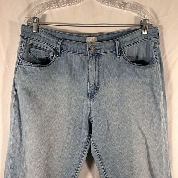 Levis 515 Capri Jeans Women's 14 Light Wash Denim Cotton Blend Rolled Hem - Picture 2 of 12